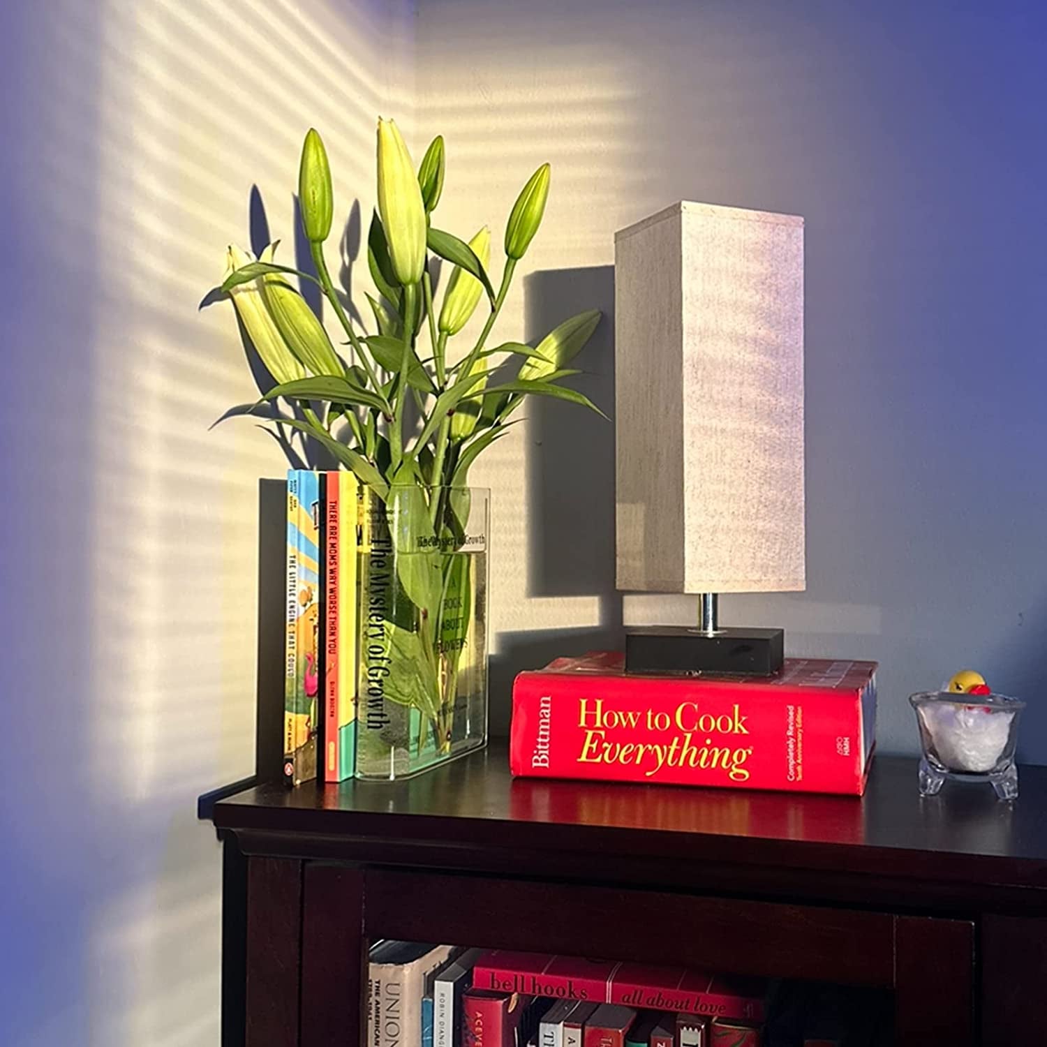 Book Vase for Flowers Aesthetic Room Decor - Artistic and Cultural Decorative Acrylic Vase