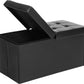 Folding Storage Ottoman Bench - Storage Chest with Flipping Lid 30 Inches