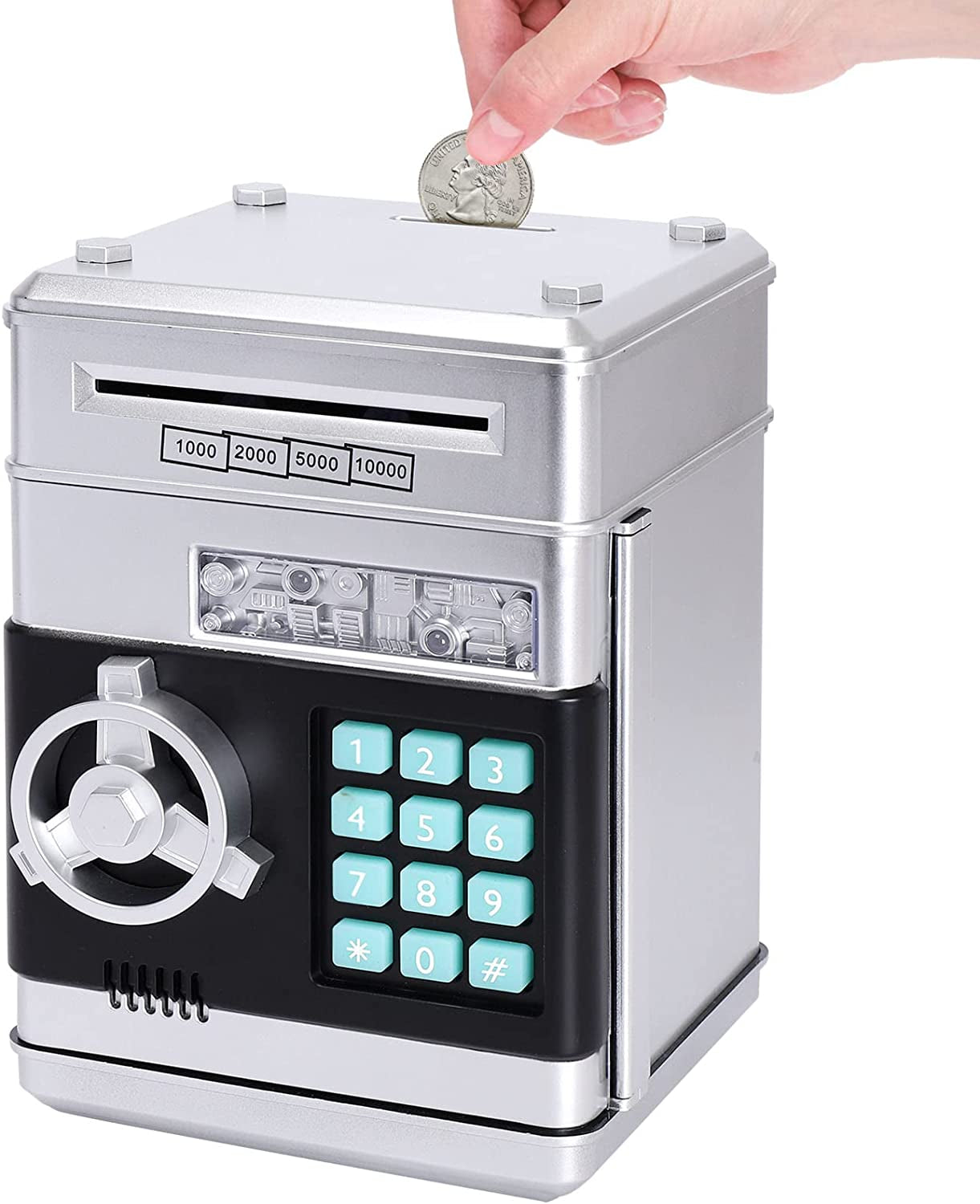 Piggy Bank - Electronic ATM Money Saving Box Toy Gift for Kids