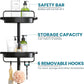 Bathroom Corner Caddy - Bathtub Storage Organizer for Shampoo Accessories