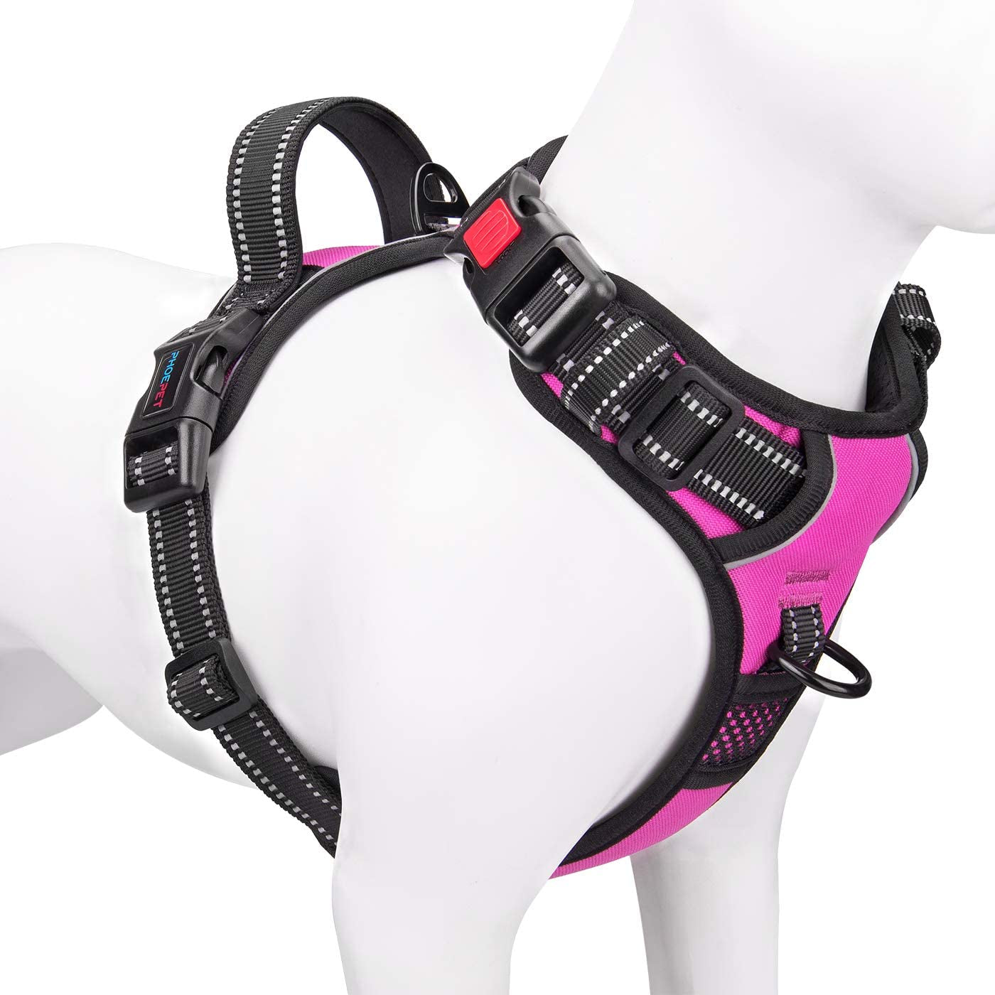 No Pull Dog Harness - Reflective Harness Vest with Adjustable Handle