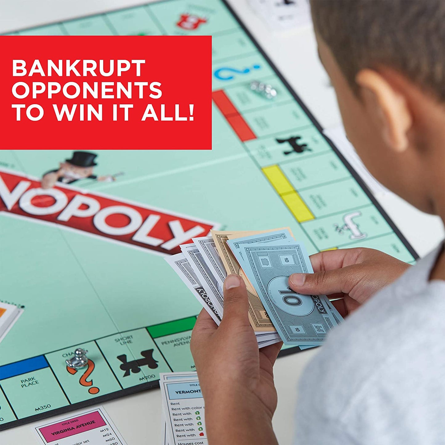 Monopoly Game - Family Board Games for 2 to 6 Players Includes 8 Tokens