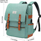 Vintage Laptop Backpack - Men & Women Travel Backpacks with USB Charging Port