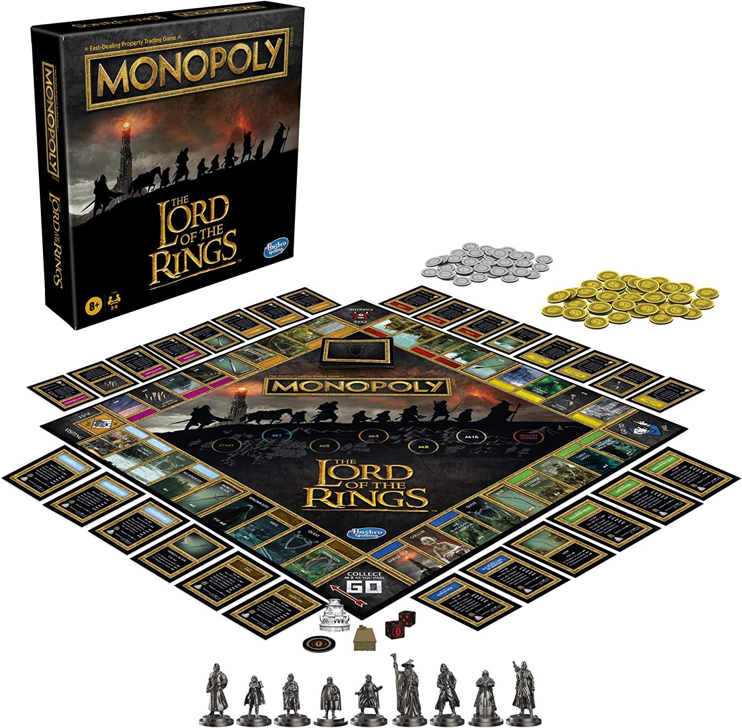 Monopoly - the Lord of the Rings Edition Board Game Play as a Member of the Fellowship