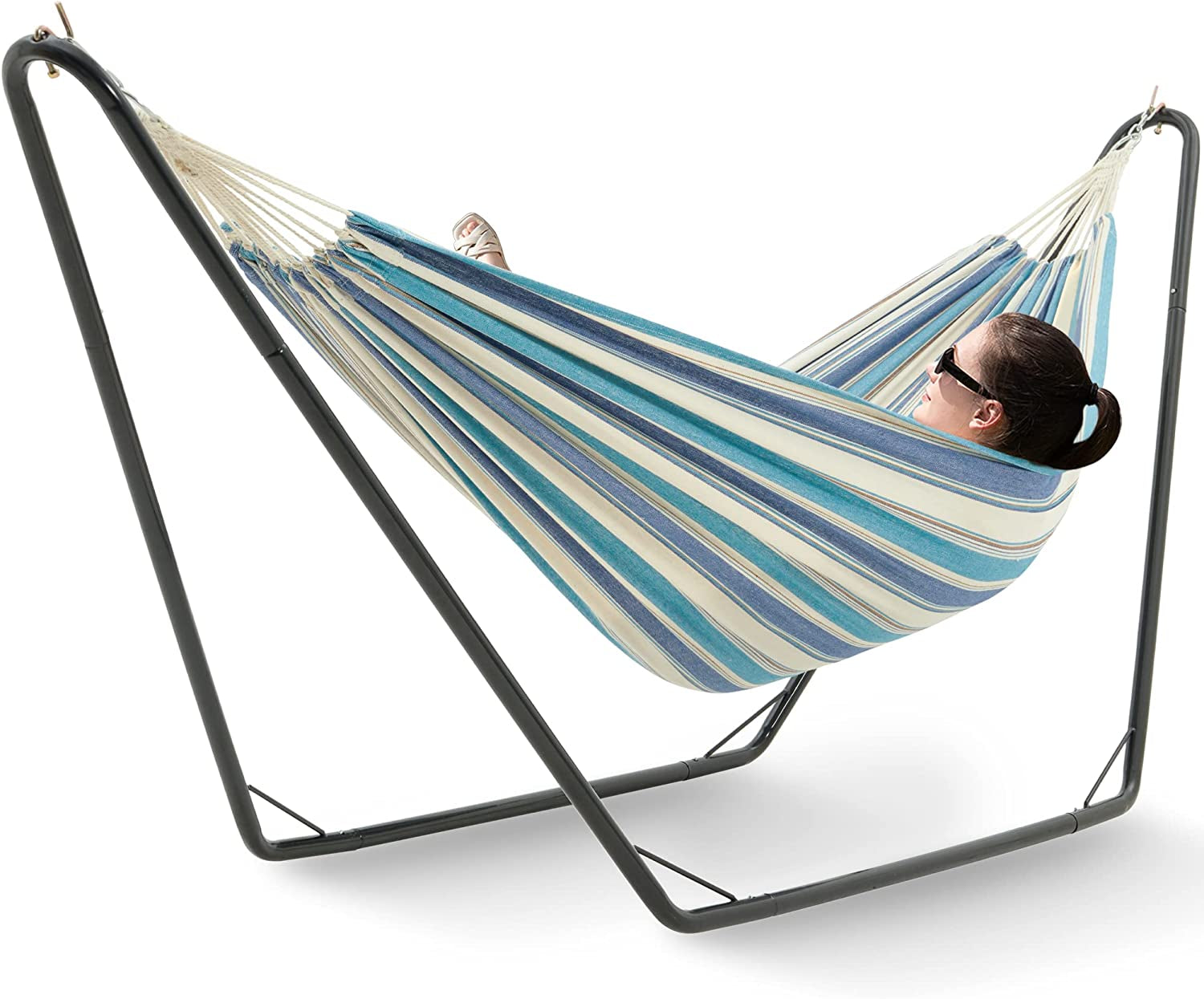 Hammocks with Stand - 2 Person Indoor/Outdoor Patio Yard Hammocks