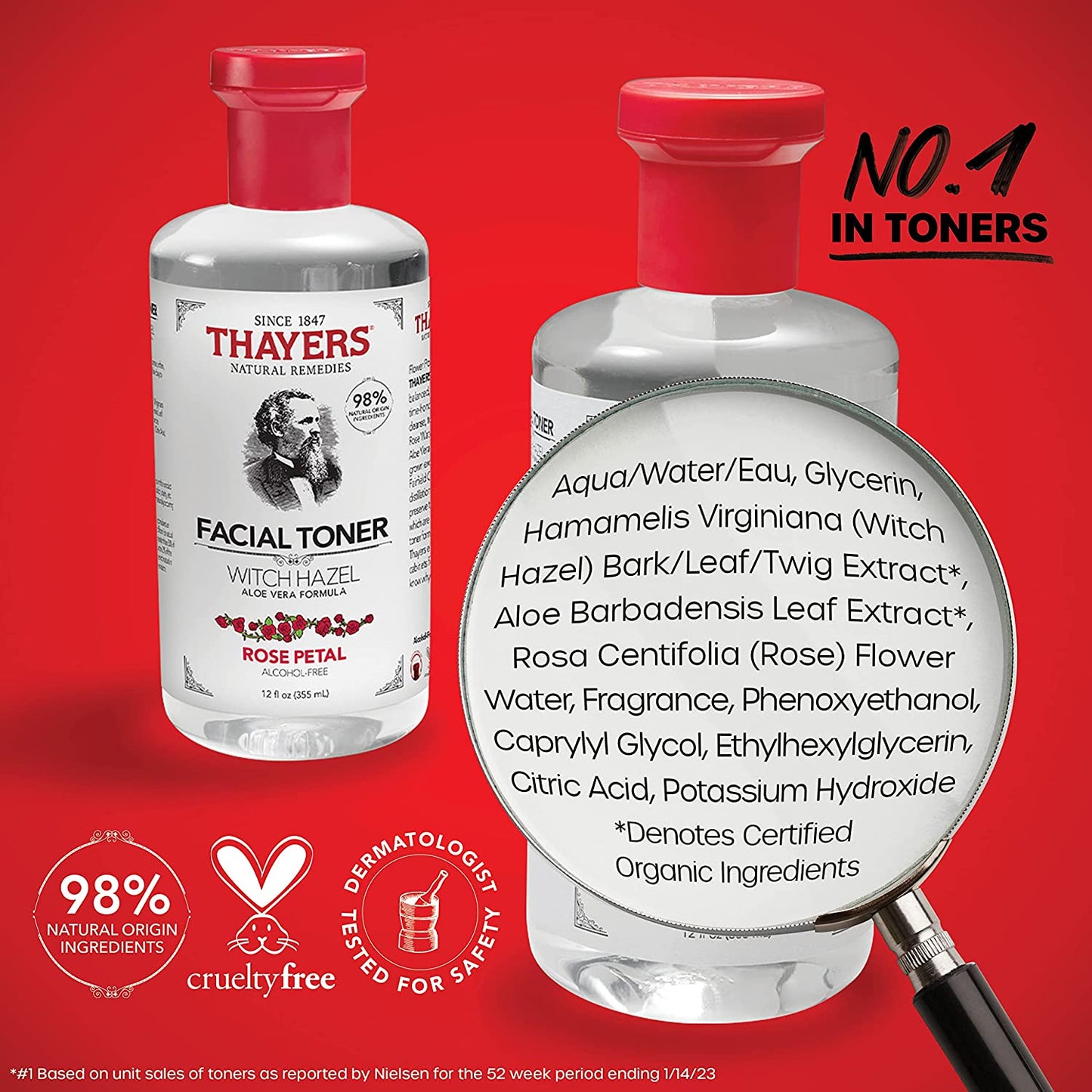 Thayers Alcohol-Free Facial Toner - Hydrating Aloe Vera Formula