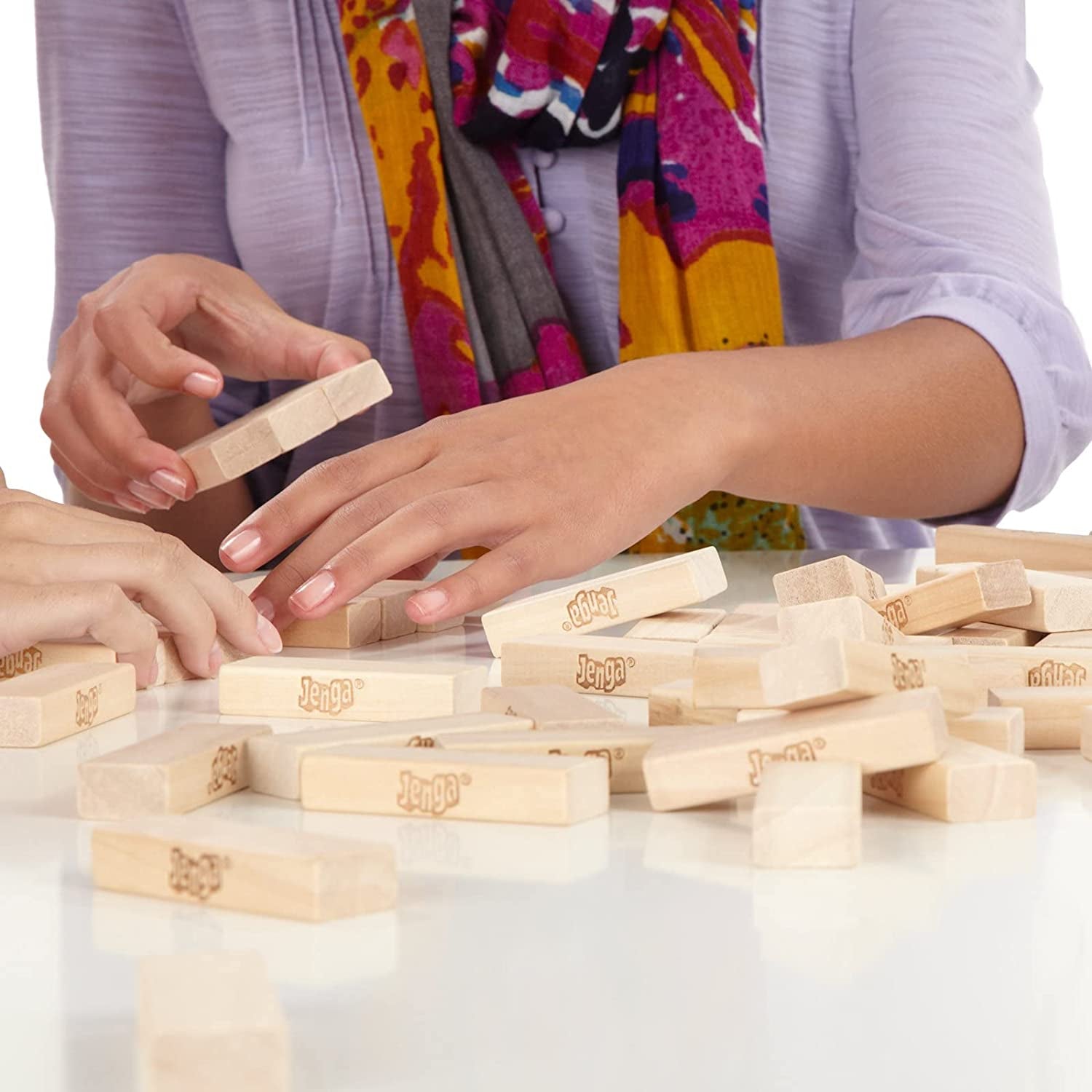 Jenga - Classic Game with Genuine Hardwood Blocks Stacking Tower Game