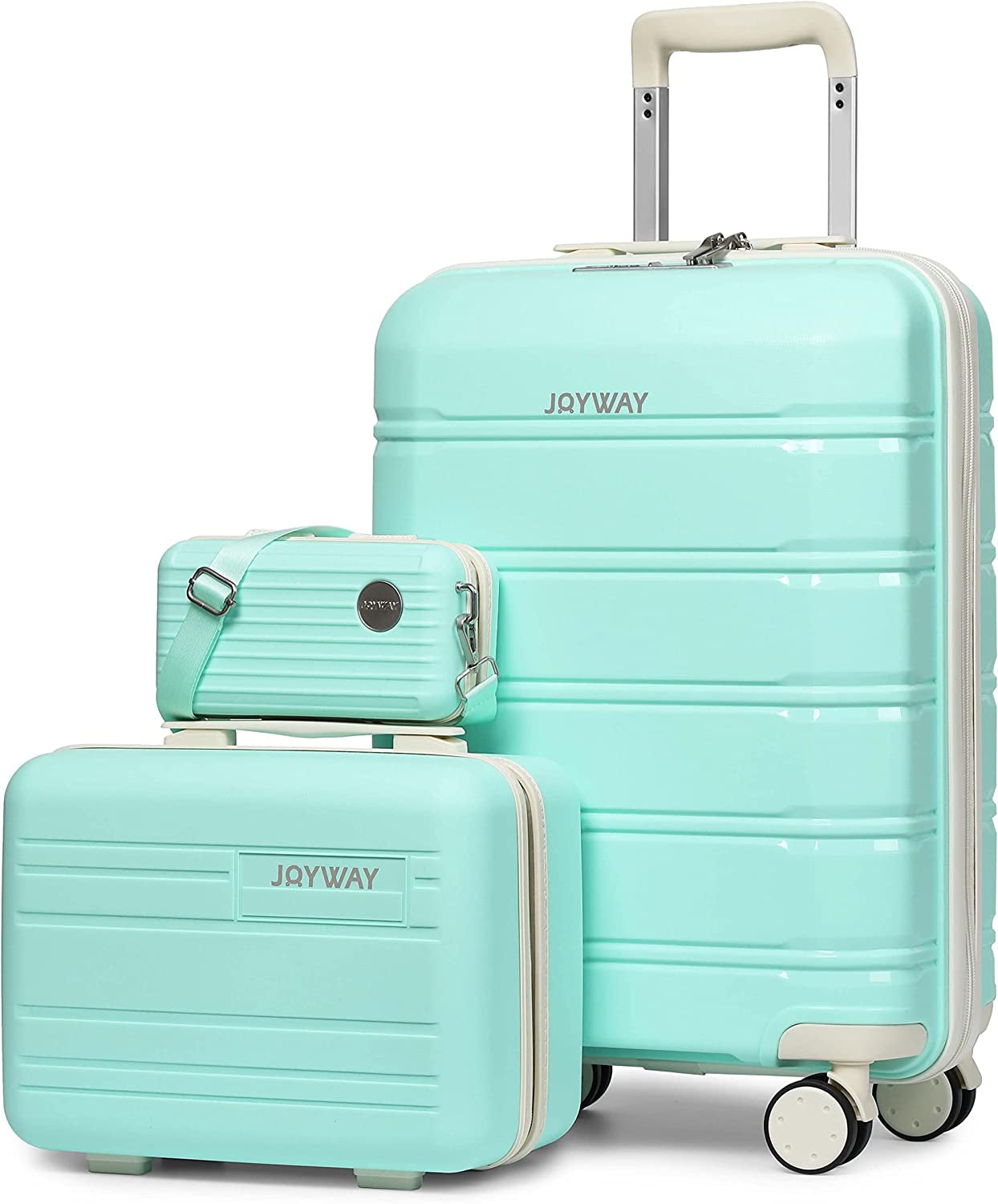 Suitcase Set - Carry-On Suitcases Set with TSA Lock Rigid Luggage with Swivel Wheels