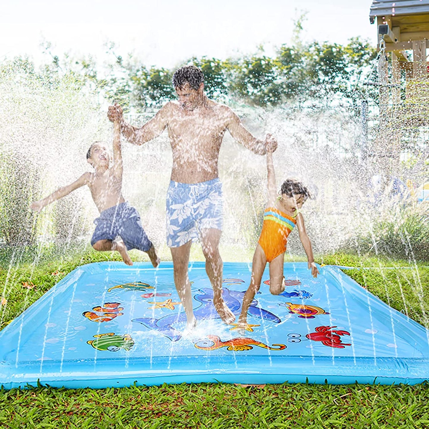 Splash Pad for Toddlers - Inflatable Outdoor Toddlers Pool Summer Water Pools