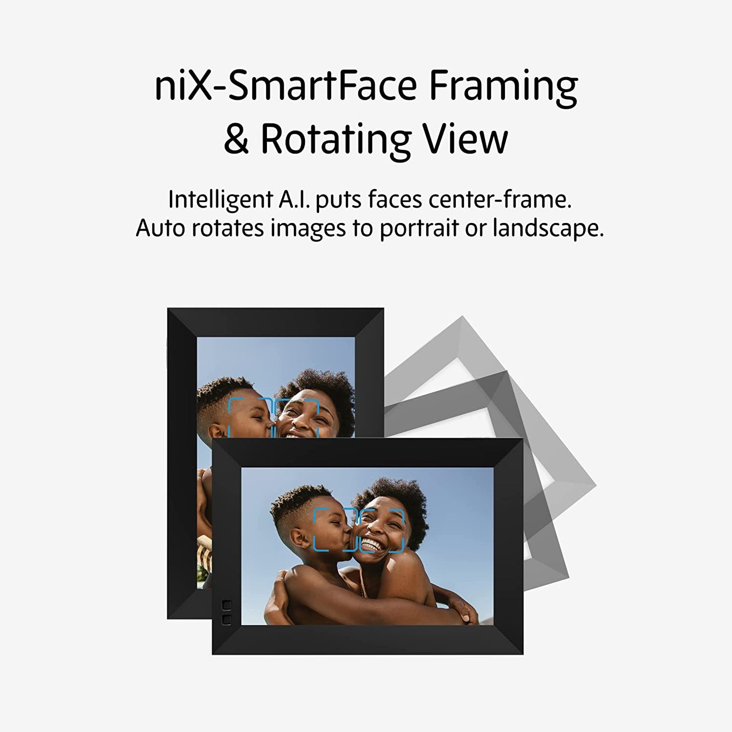 Smart Digital Picture Frame - Share Video Clips and Photos Instantly via E-Mail or App