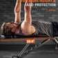 Foldable Bench Press - Adjustable and Extended Home Gym Workout Bench