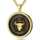 Taurus Necklaces 24k Gold Inscribed