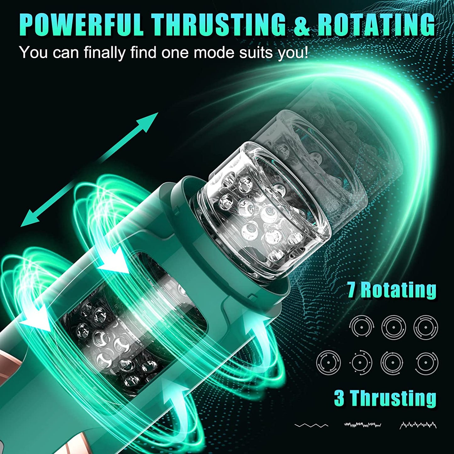 Men Sex Toy Male - Automatic Male Sex Toy With 7 Thrusting & Rotating Modes