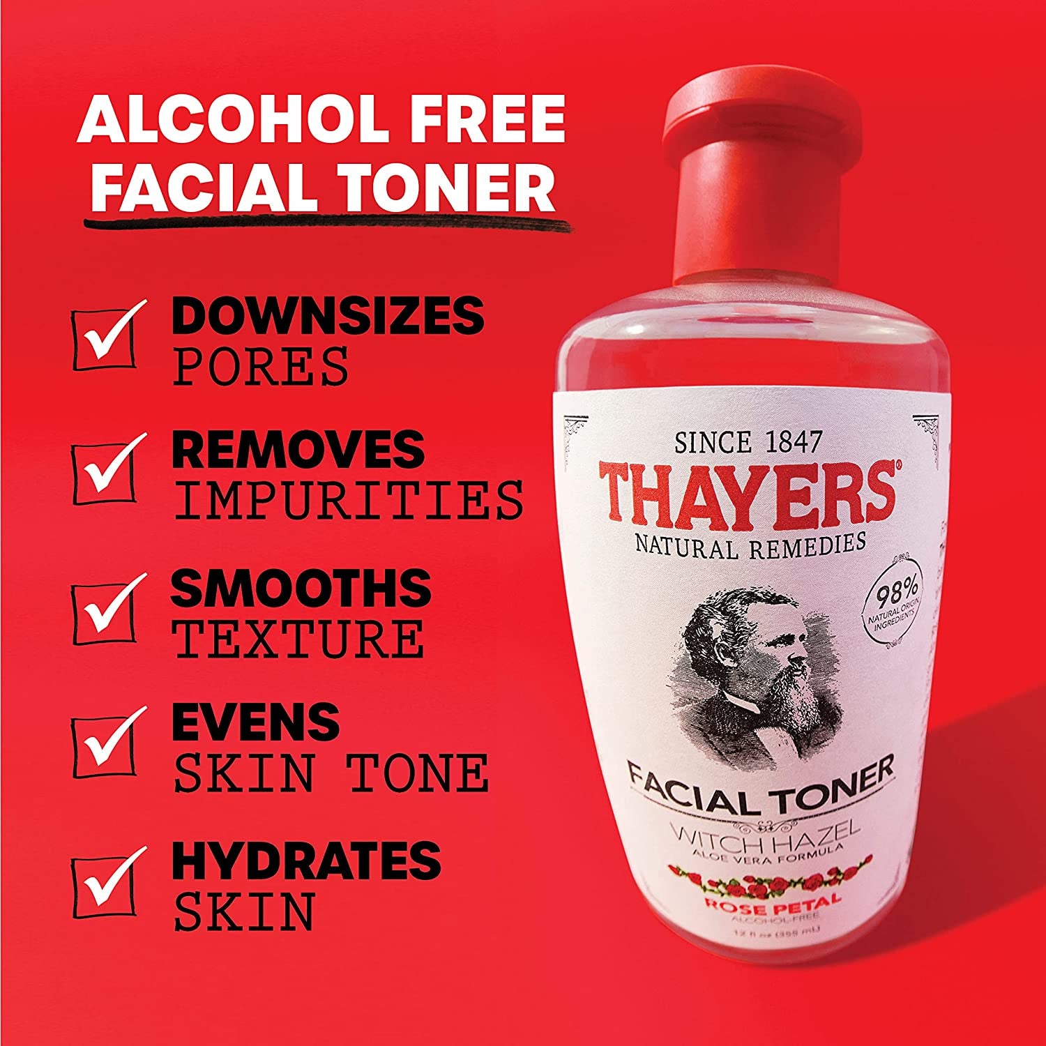 Thayers Alcohol-Free Facial Toner - Hydrating Aloe Vera Formula