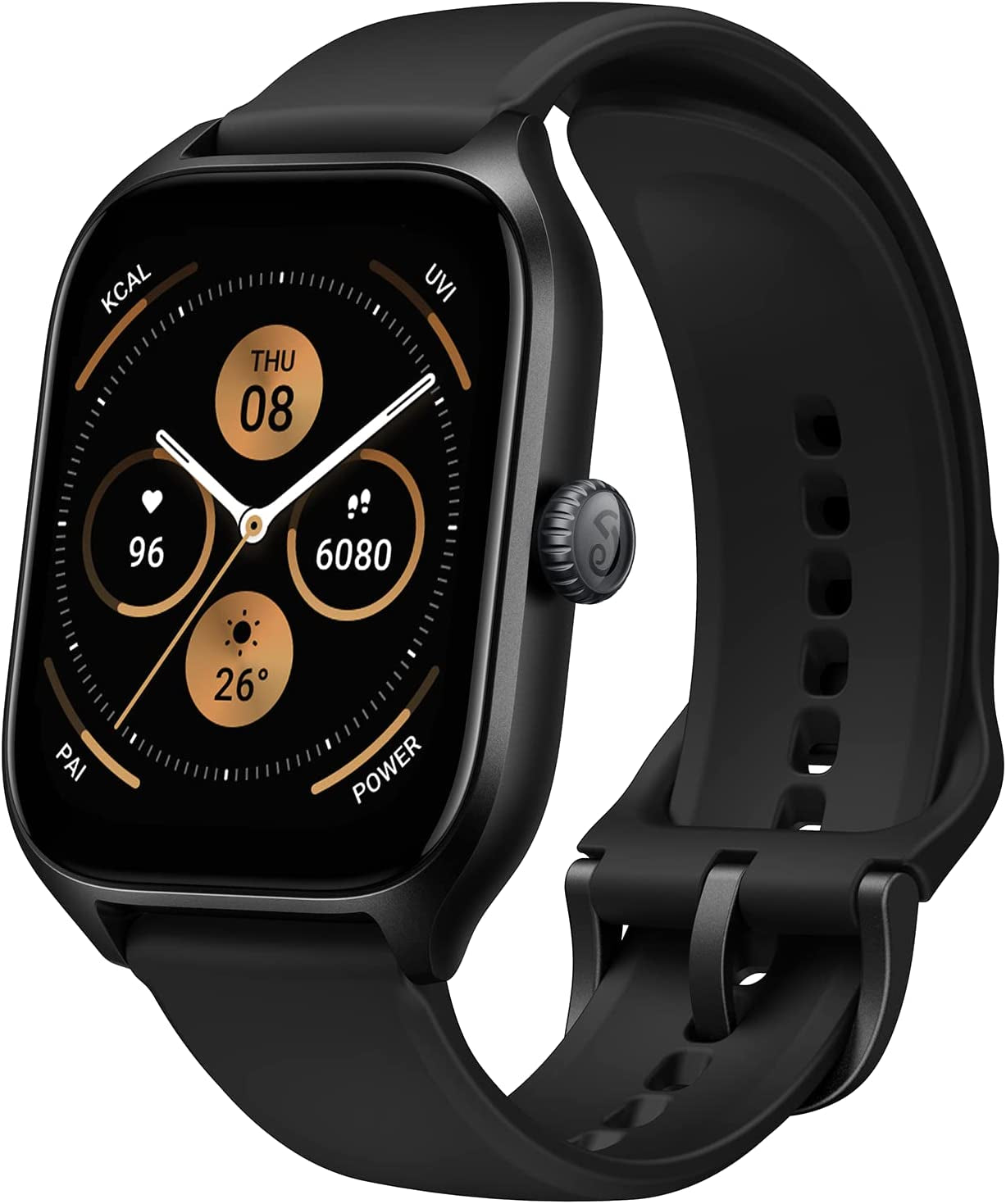 Smartwatch - Men & Women Dual-Band GPS AMOLED Display Alexa Built-In Bluetooth Calls 150+ Sports Modes Smartwatch