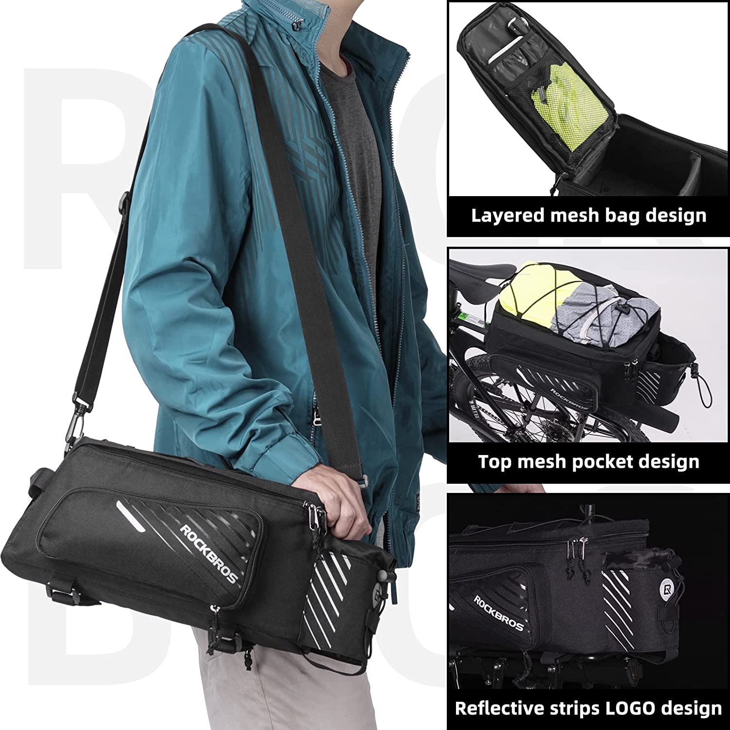 Bicycle Bag - Bike Panniers Storage Luggage