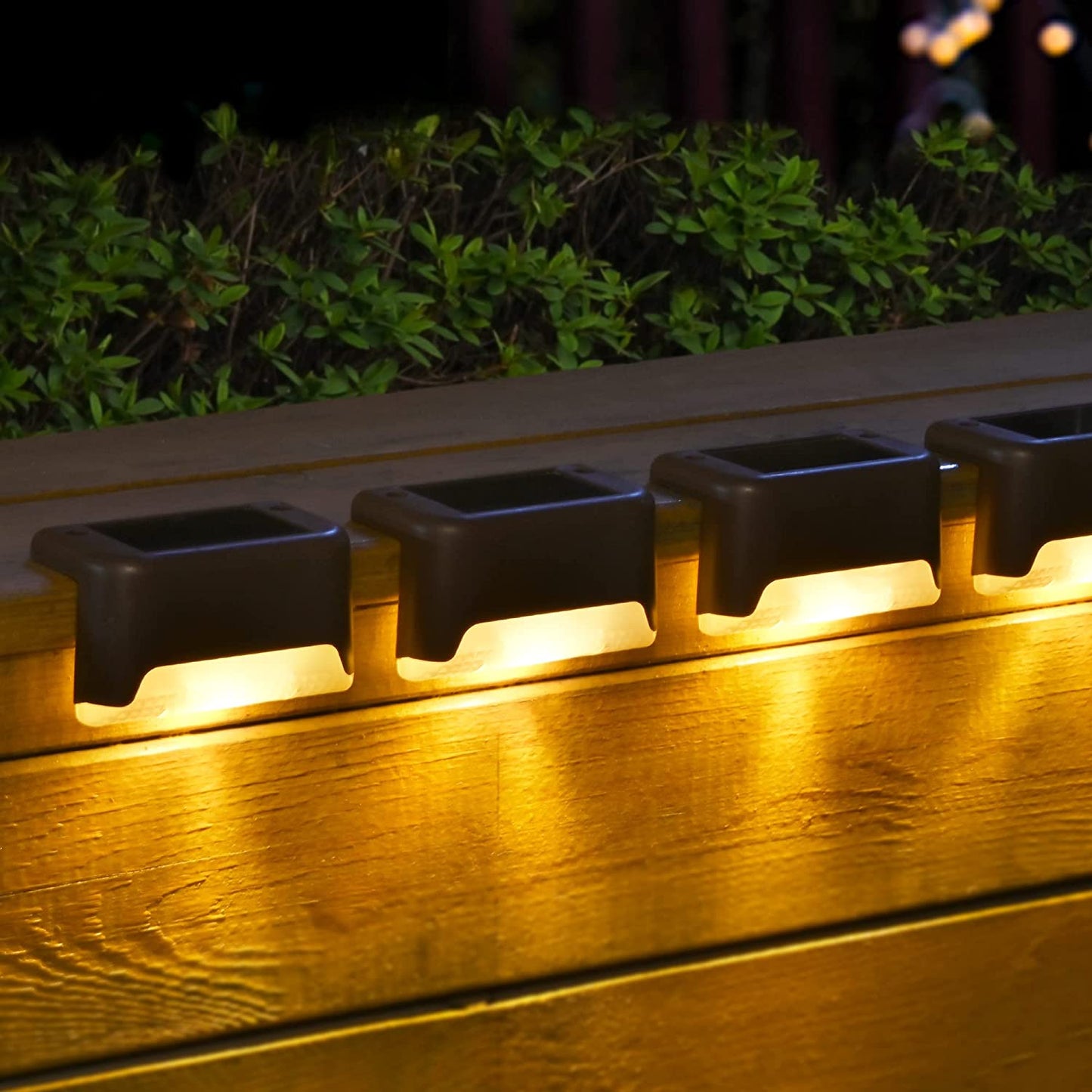 Solar Deck Lights - 16 Waterproof Solar Step Lights LED Yard & Patio Solar Lights