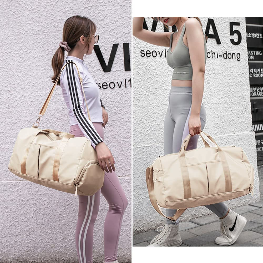 Gym Bag - Women & Men Workout Bag Waterproof Duffle bag with Shoe and Wet Clothes