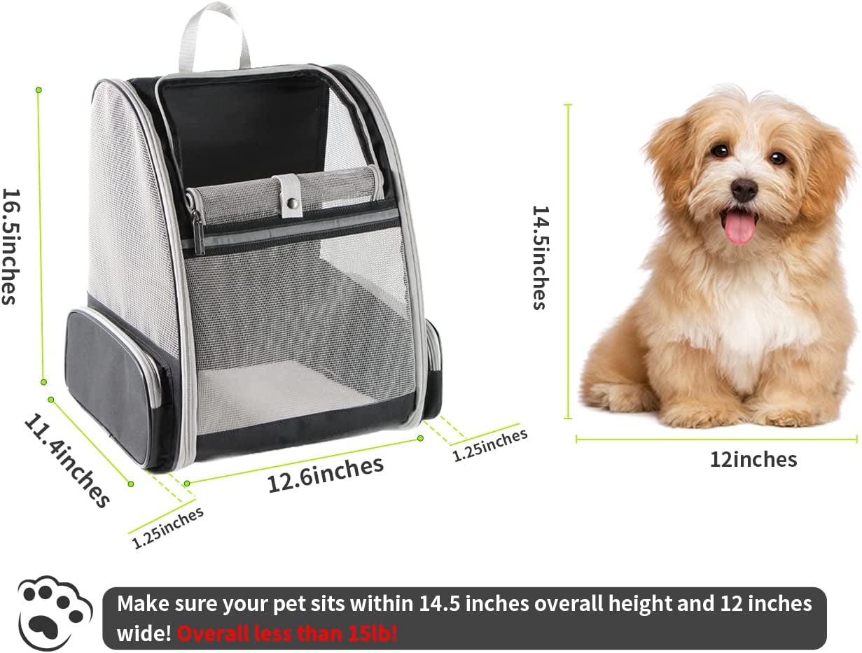 Pet Carrier - Travelling Pet Carrier Backpack for Cats and Dogs