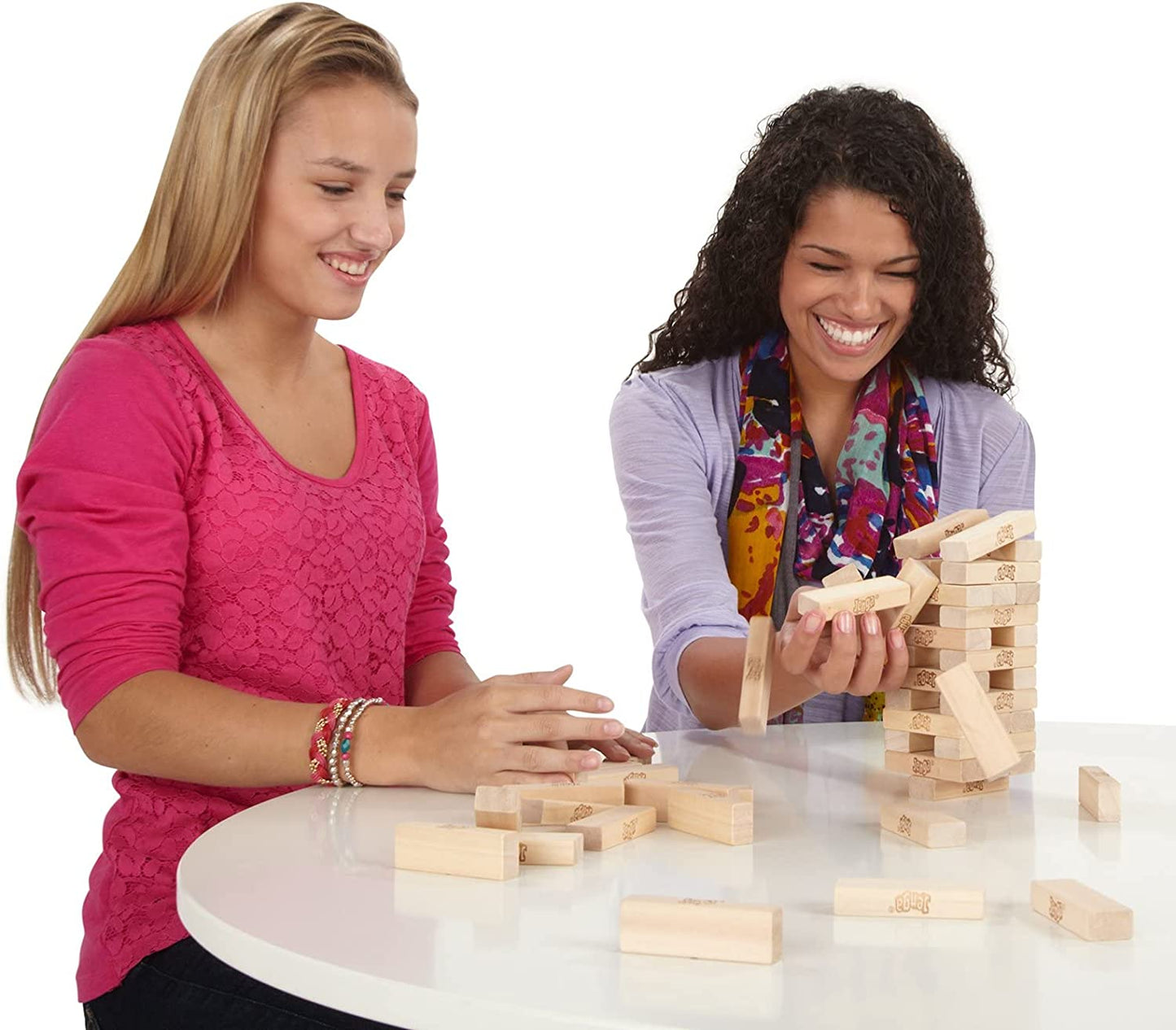 Jenga - Classic Game with Genuine Hardwood Blocks Stacking Tower Game