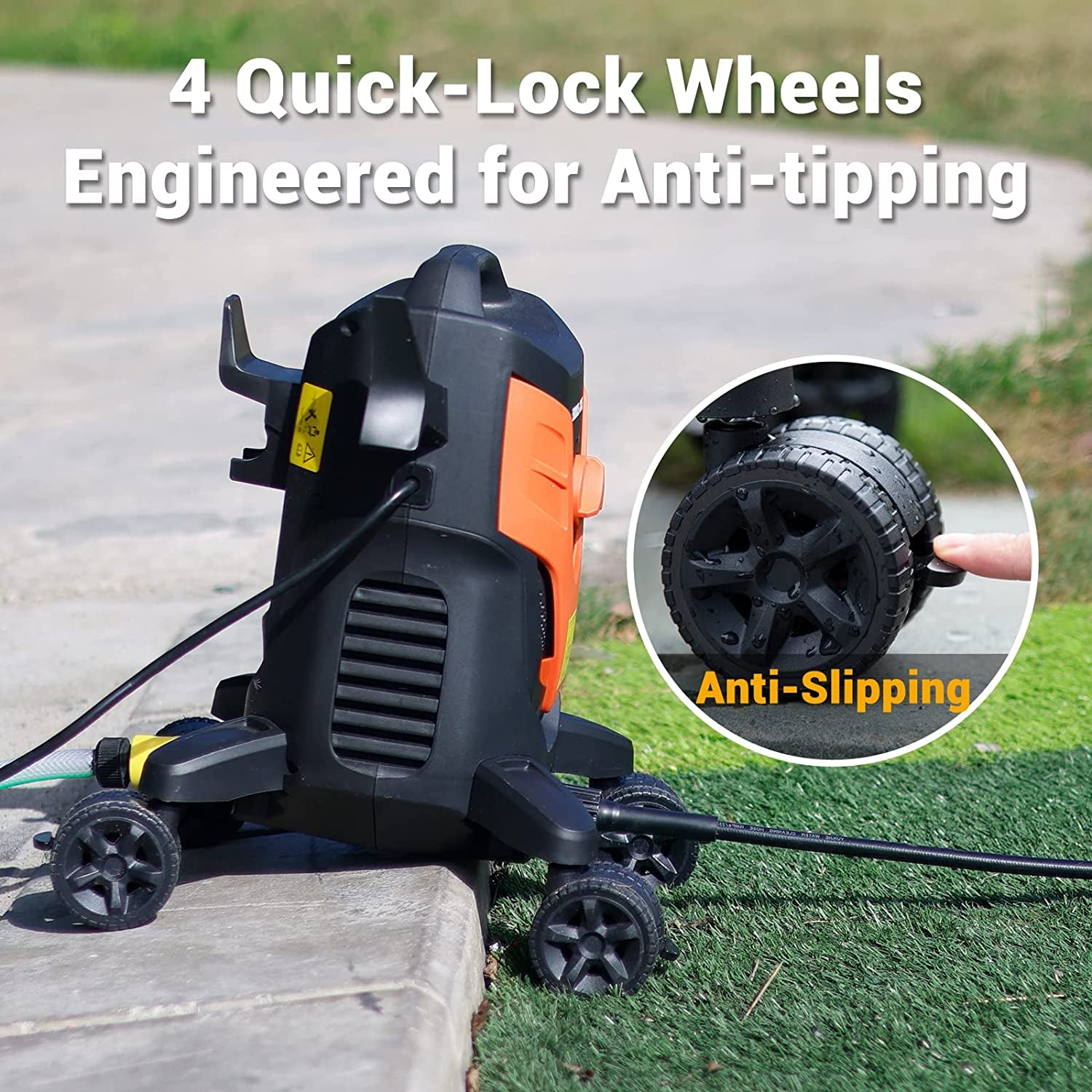 Powerful Electric Pressure Washer - Power Washer with Hose Hook