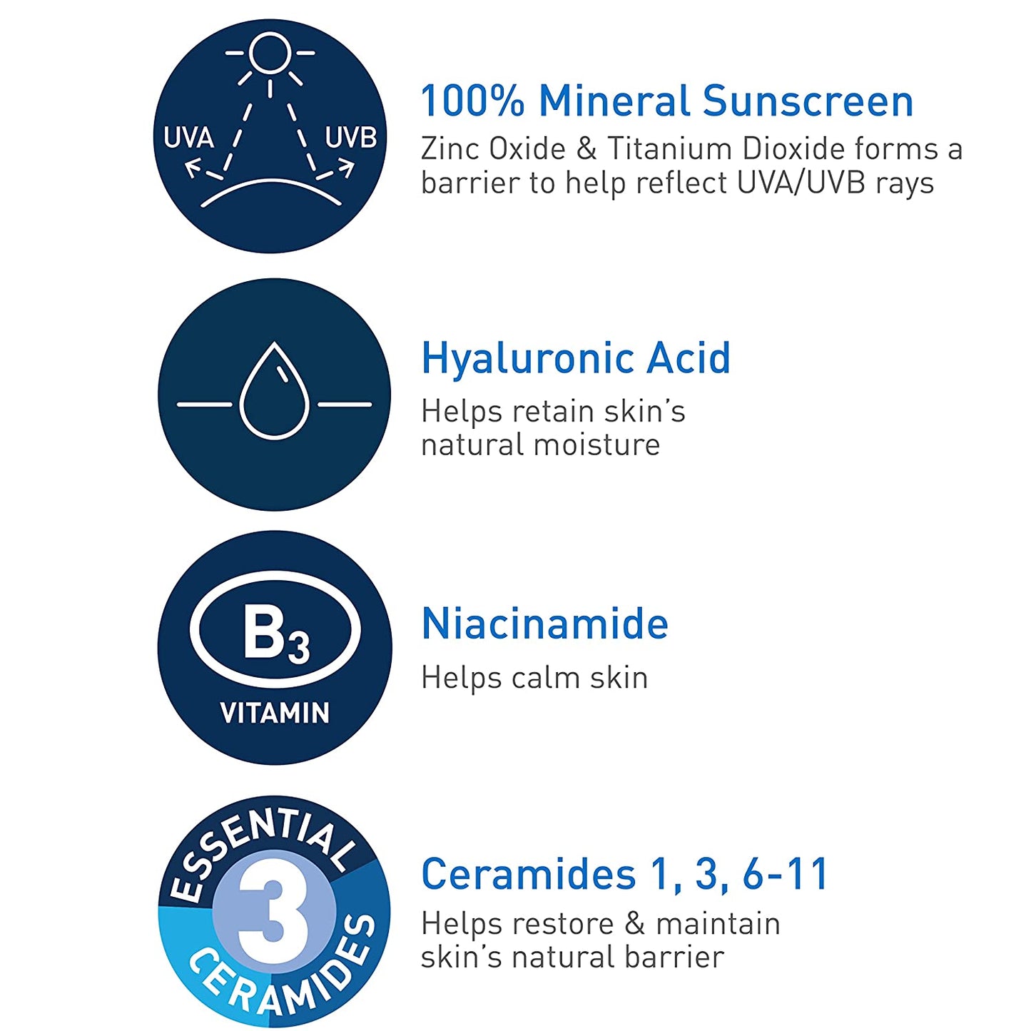 CeraVe - SPF 30 Hydrating Mineral Sunscreen with Zinc Oxide & Titanium Dioxide