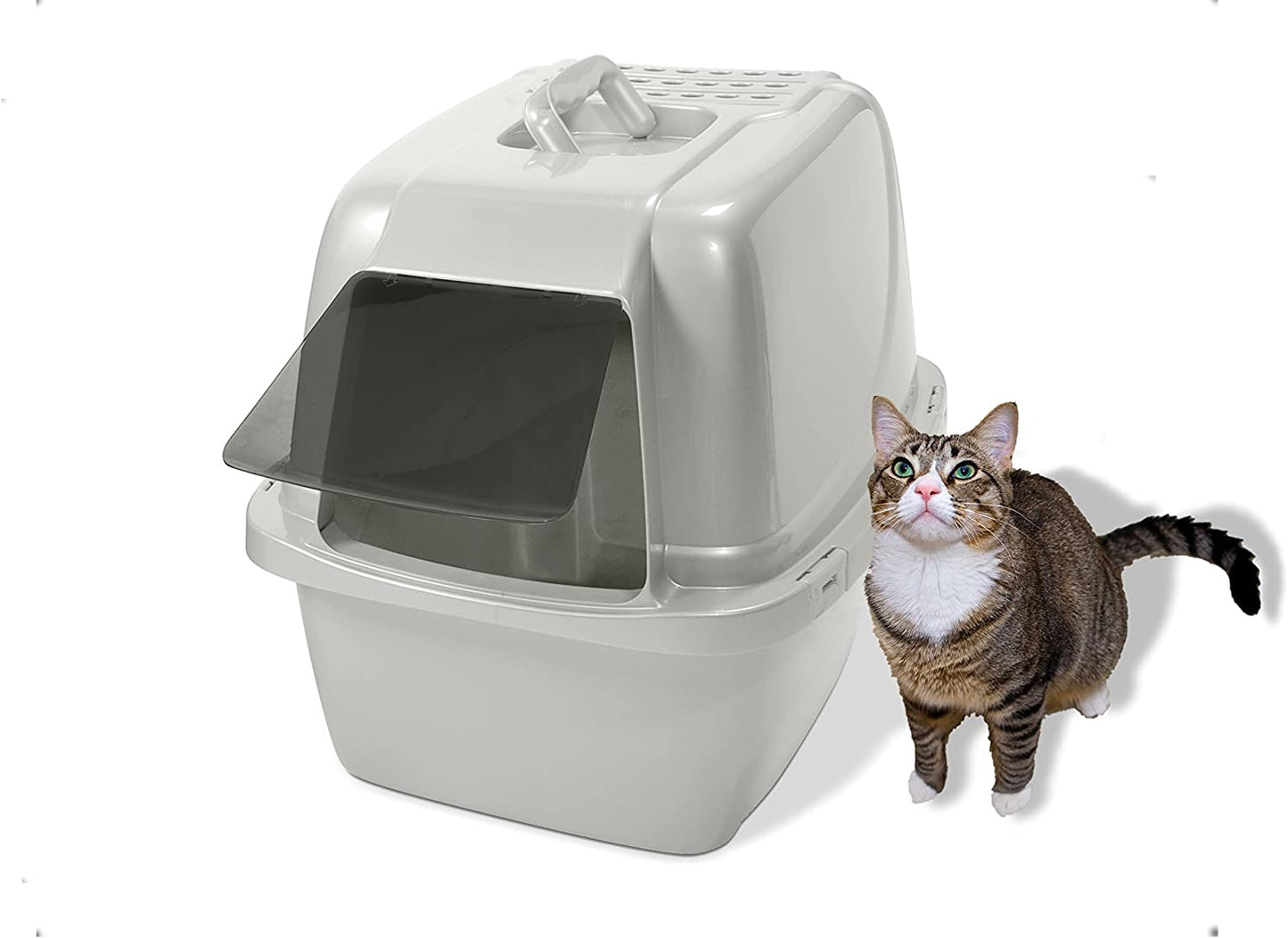 Cat Litter Box Pets Control Enclosed