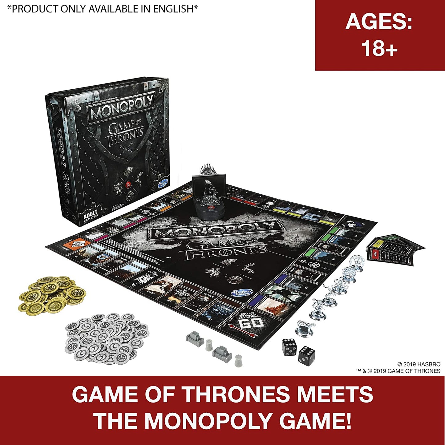 Monopoly - Game of Thrones Board Game for Adults