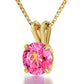 Libra Necklace 24k Gold Inscribed on Crystal