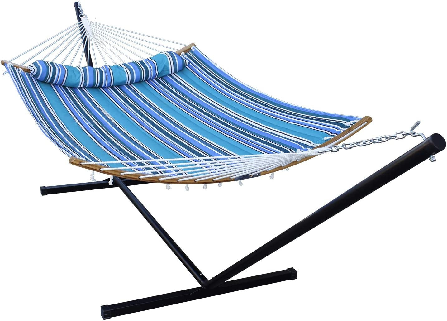 Outdoor Hammock - 2 Person Heavy Duty Hammock with Stand Included