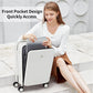Carry on Luggage with Spinner Wheels Hard Suitcases with Front Pocket & TSA Lock