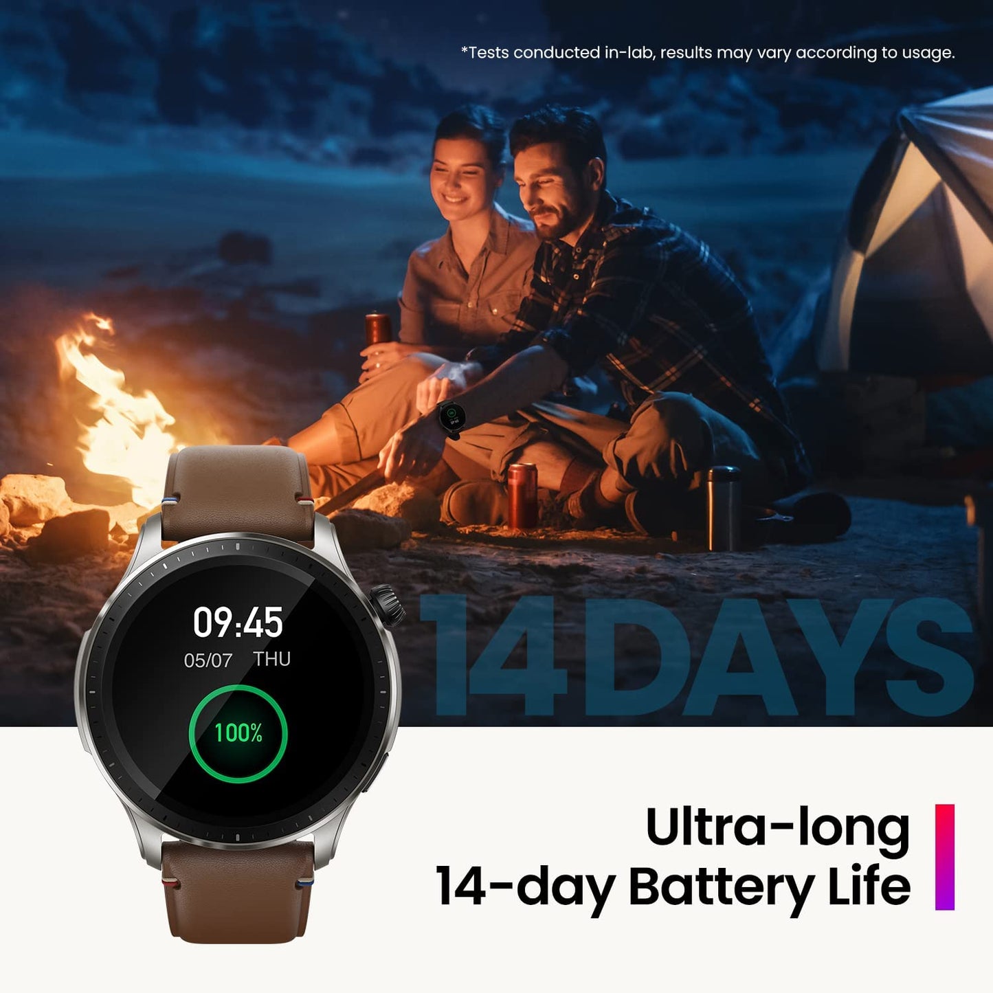 Men Smartwatch - Android & iPhone Dual-Band GPS Alexa Built-In Bluetooth Calls 150+ Sports Modes 14-Day Battery Life