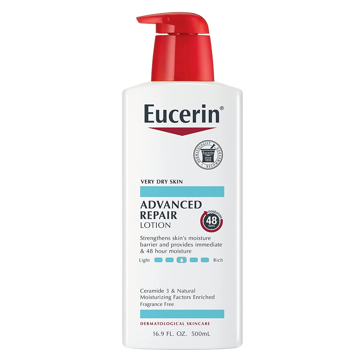 Eucerin - Advanced Body Repair Lotion Unscented Body Lotion for Dry Skin Pump Bottle