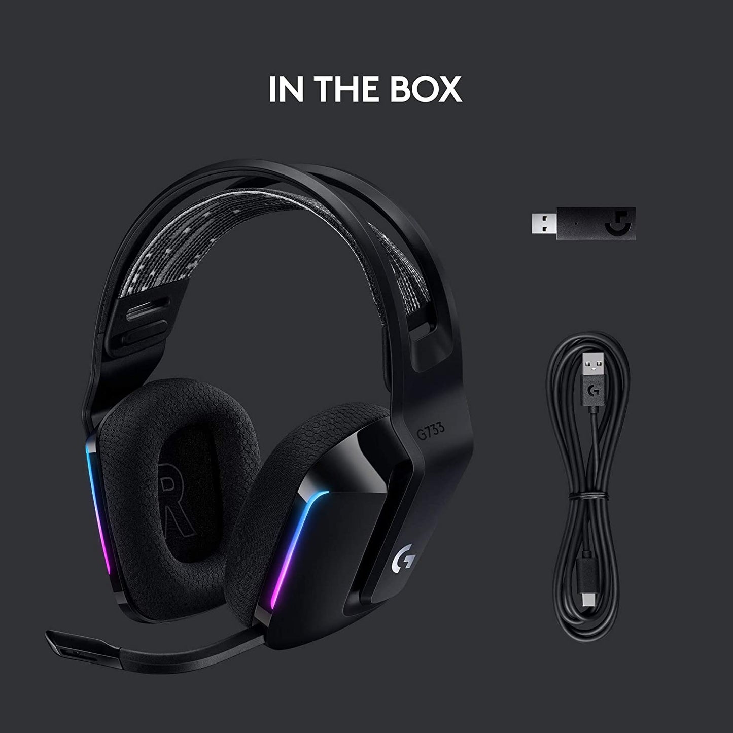 Lightspeed Wireless Gaming Headset - Suspension Headband Lightsync RGB and PRO-G Audio Drivers