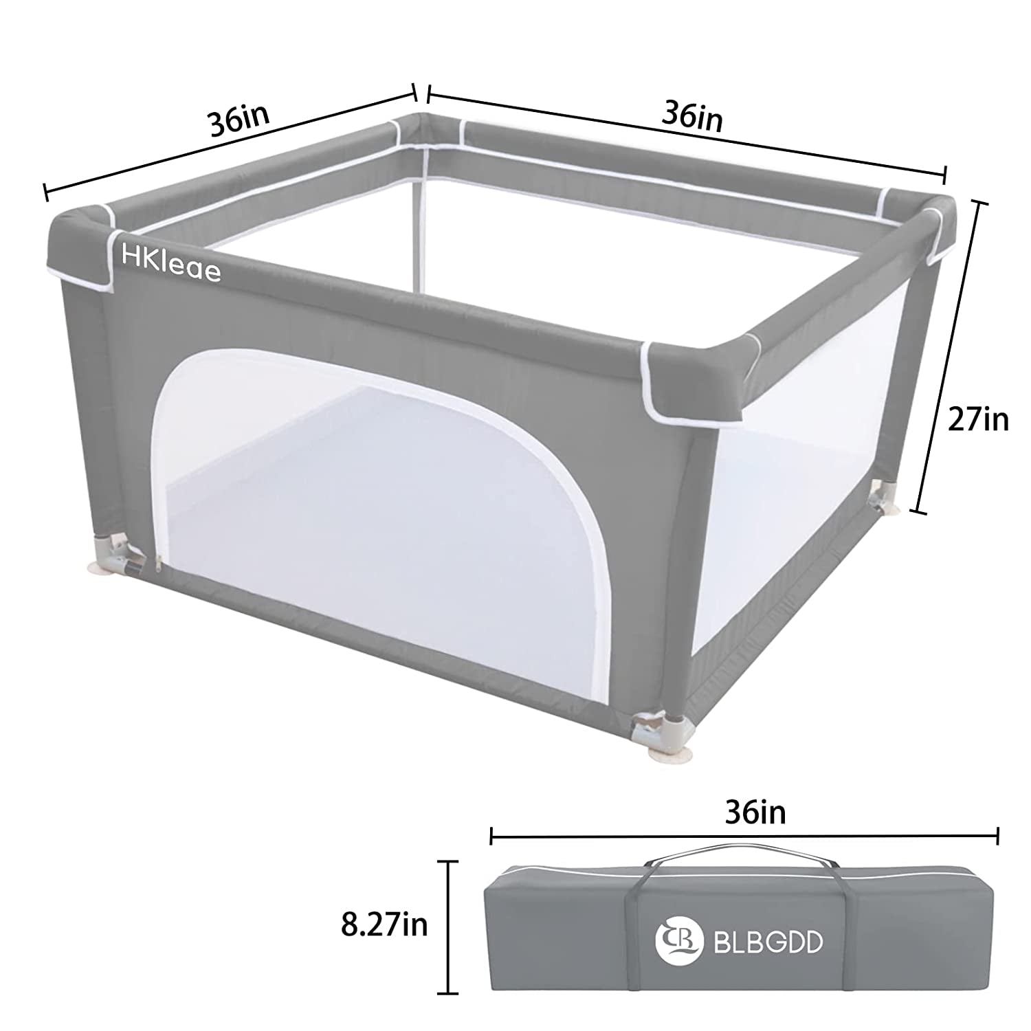 Baby Playpen - Playpen for Babies and Toddlers with Anti-Slip Base