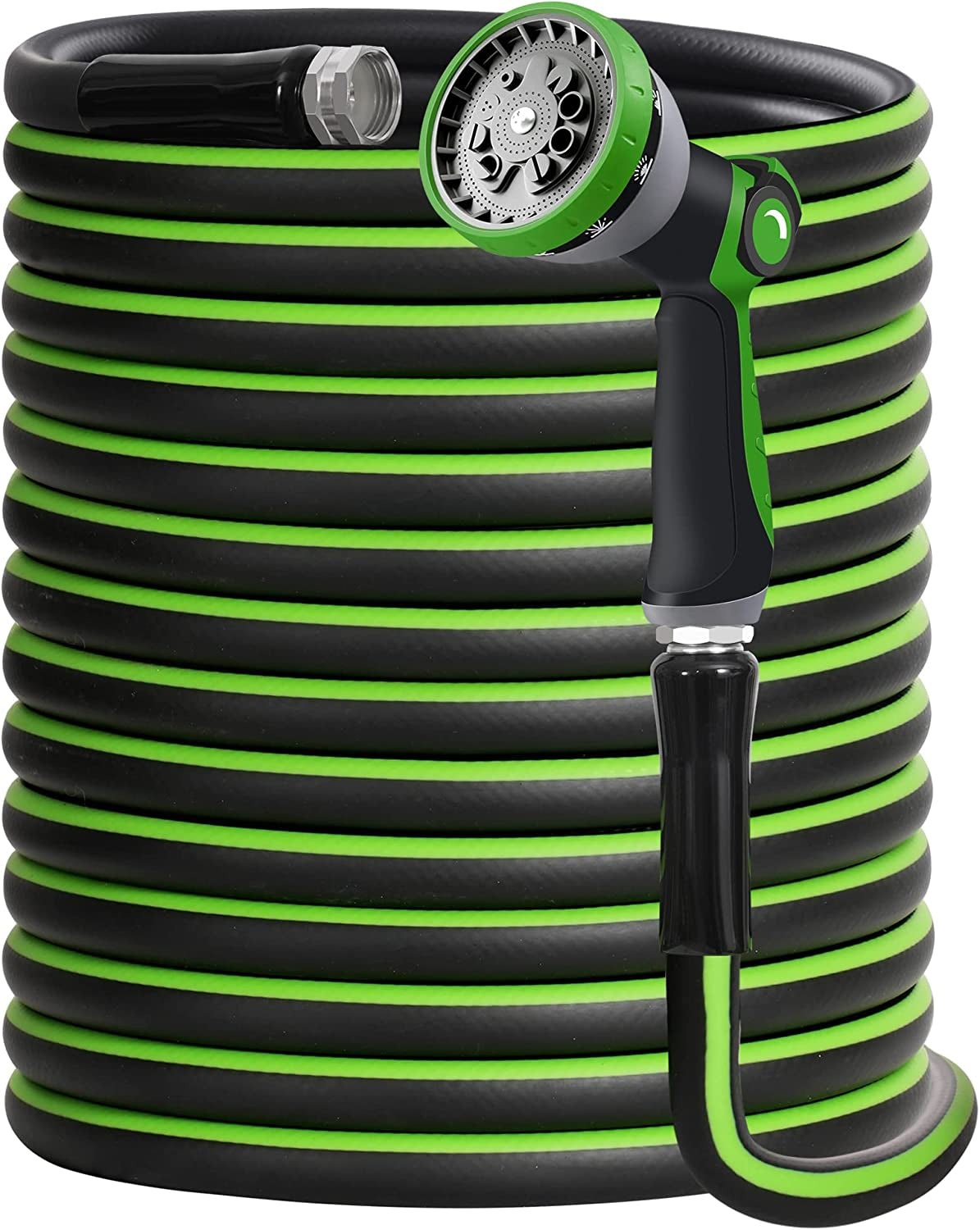 Heavy Duty Garden Hose - Flexible Water Hose with 10 Function Sprayer Nozzle