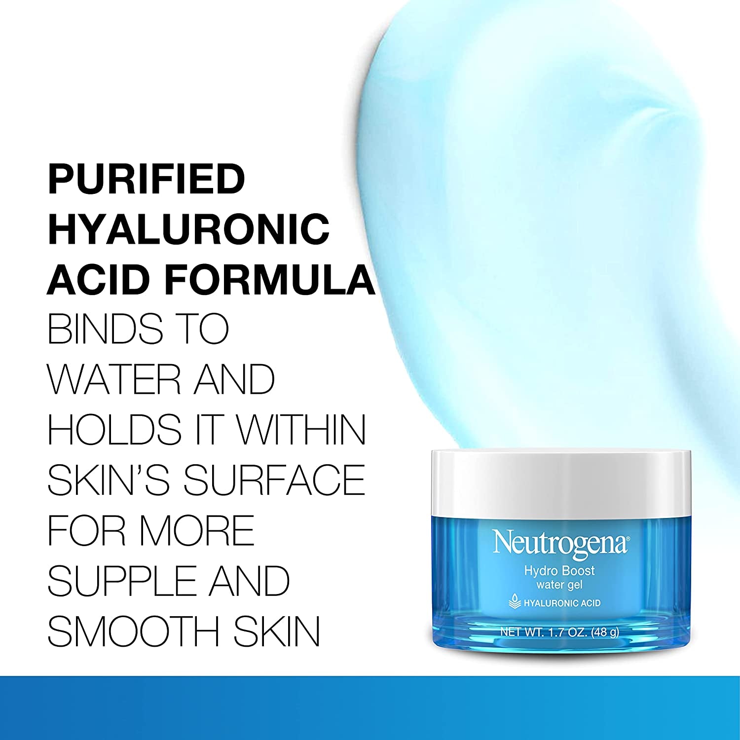 Neutrogena - Daily Face Moisturizer Hydro Boost Hyaluronic Acid Hydrating Water Gel - Oil-Free Face Lotion