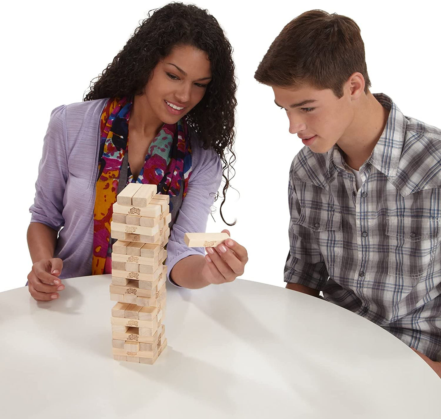 Jenga - Classic Game with Genuine Hardwood Blocks Stacking Tower Game