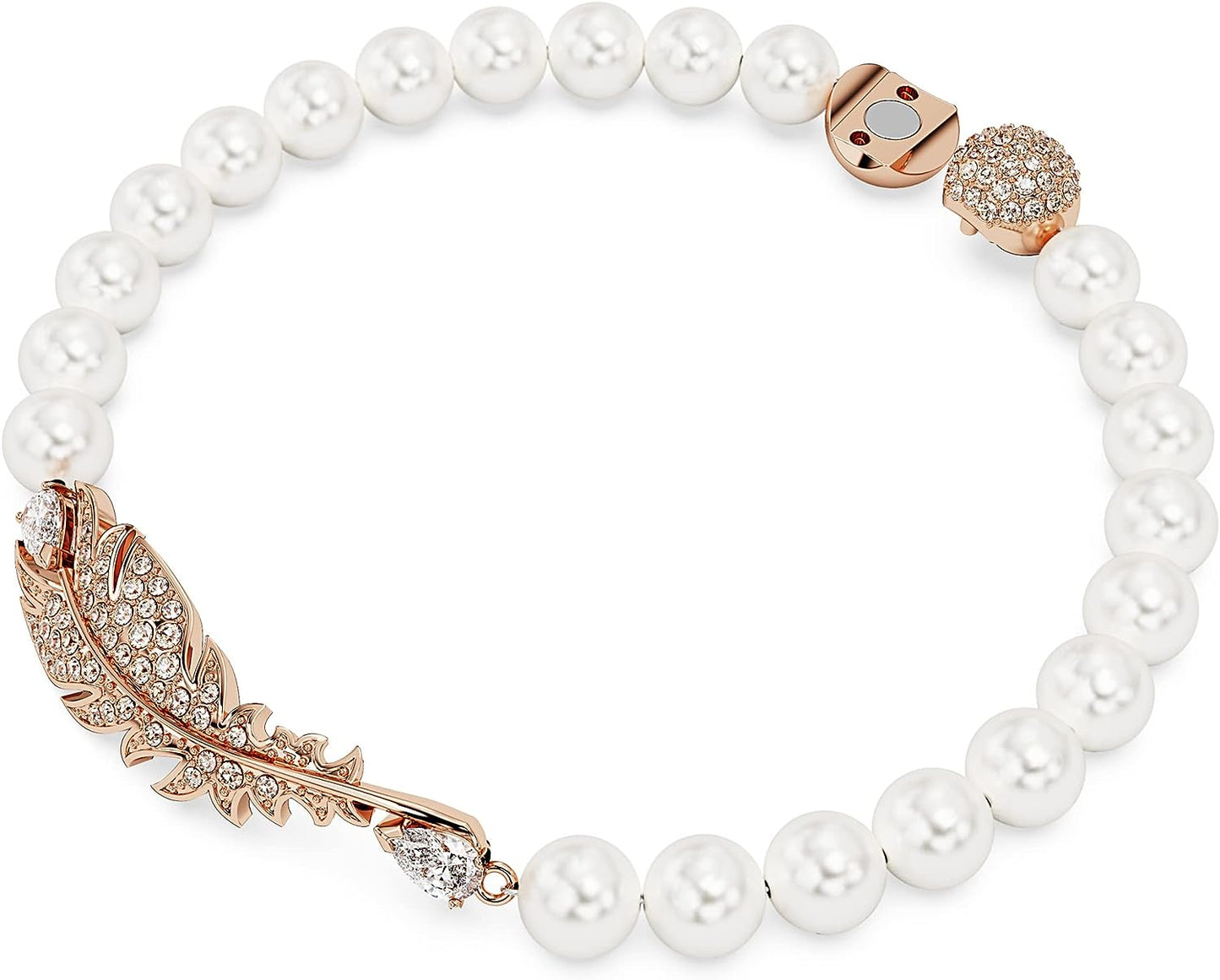 Crystal Pearls with Rose Gold-Tone Plated Bracelets