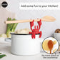 Utensil Holder - Heat Resistant Red Crab Silicone Utensil Rest Kitchen Gifts