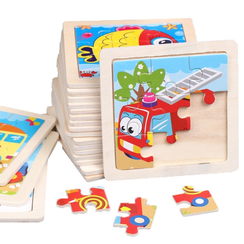 Kids Toys Wooden 3D Puzzle