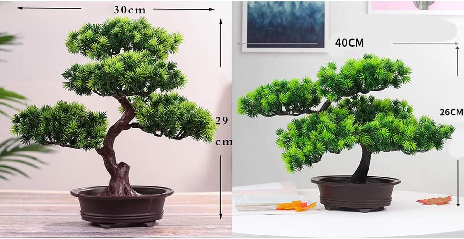 Artificial Bonsai Pine Tree Potted Plant Desk Display Fake Japanese Bonsai Plant