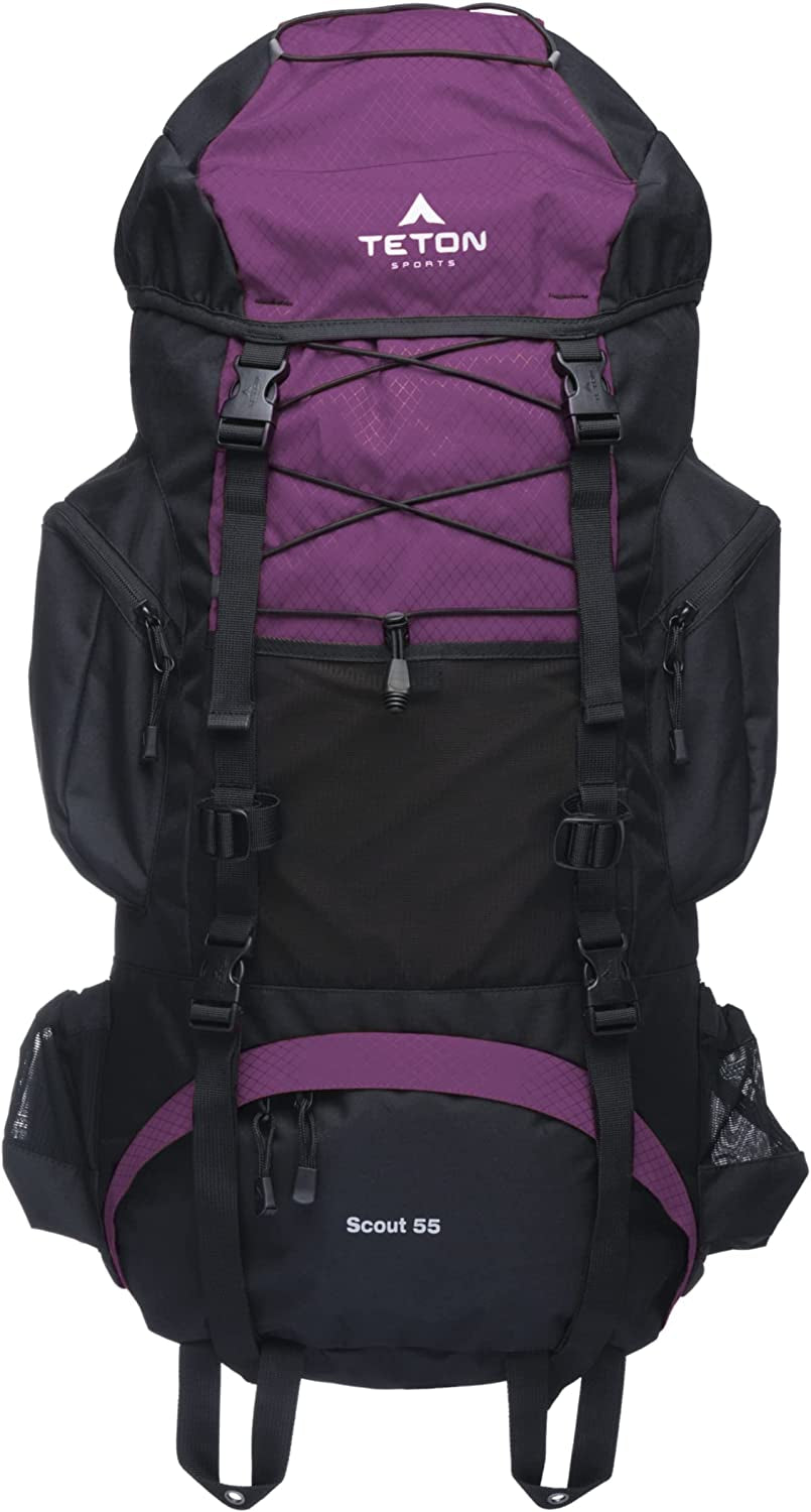 High-Performance Backpack - Scout Backpack for Hiking Camping Backpacking 55L