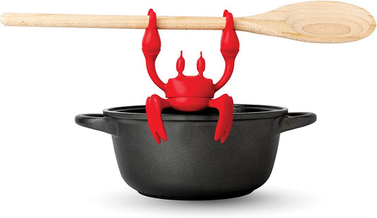 Utensil Holder - Heat Resistant Red Crab Silicone Utensil Rest Kitchen Gifts