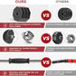 3 in 1 Adjustable Weights Dumbbells and Barbell Set 44Lbs 66Lbs 88Lbs