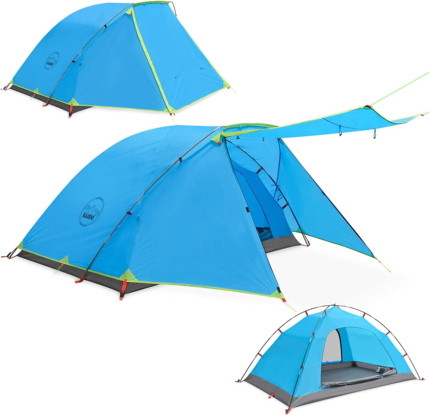 2 Person Camping Tent - Easy Setup Waterproof Family Tents