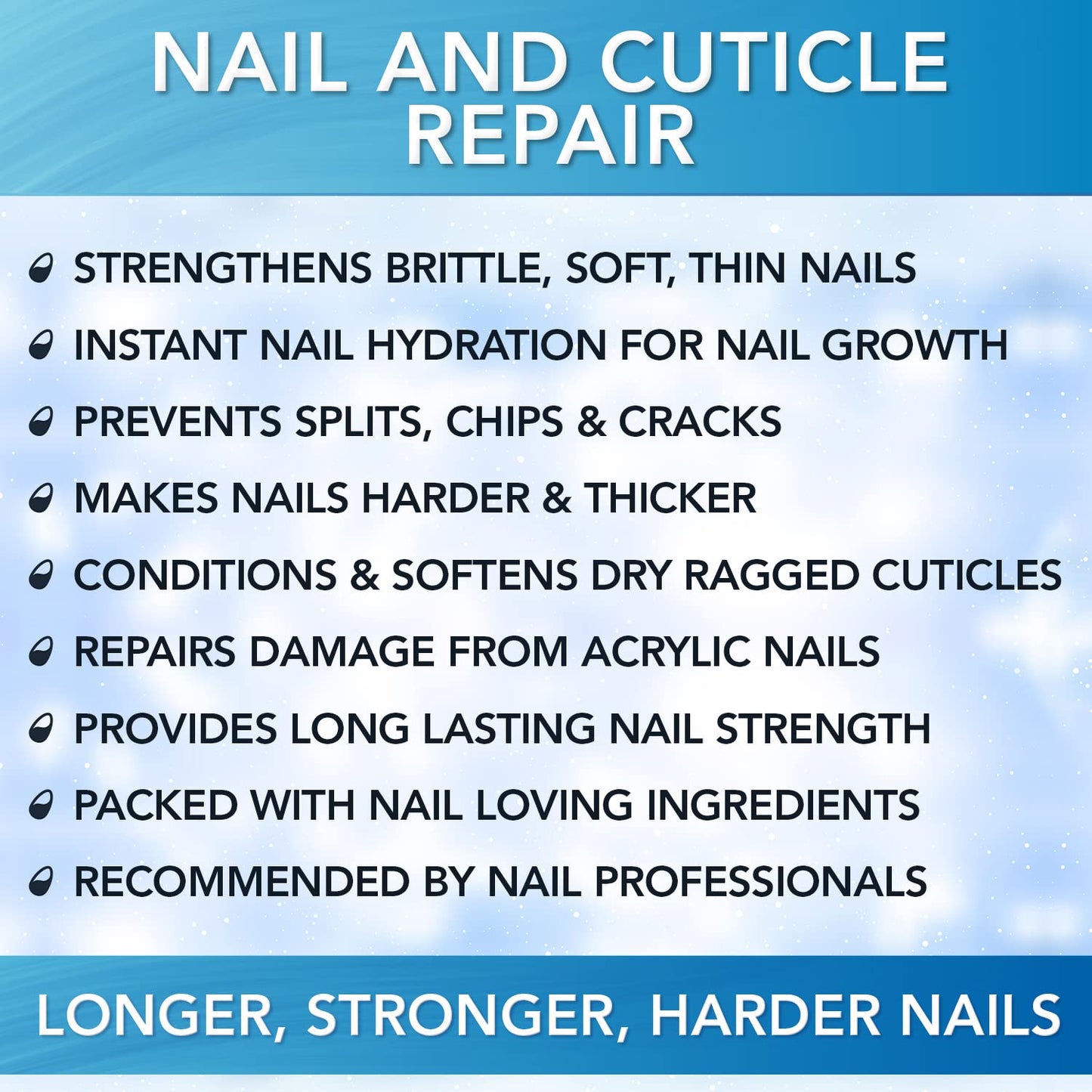 Hard as Hoof - Nail Growth Nail Strengthening Cream with Coconut Scent & Conditioning Cuticle Cream Stops Splits