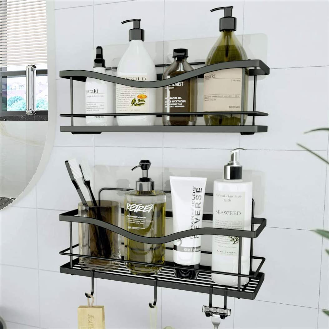 Shower Caddy Organizer - Bathroom Shelf Adhesive Storage Organizer