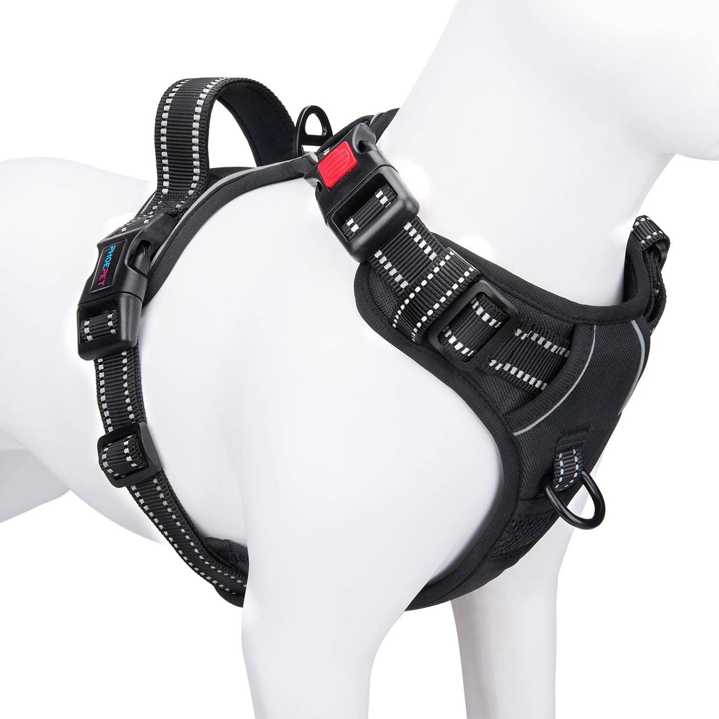 No Pull Dog Harness - Reflective Harness Vest with Adjustable Handle