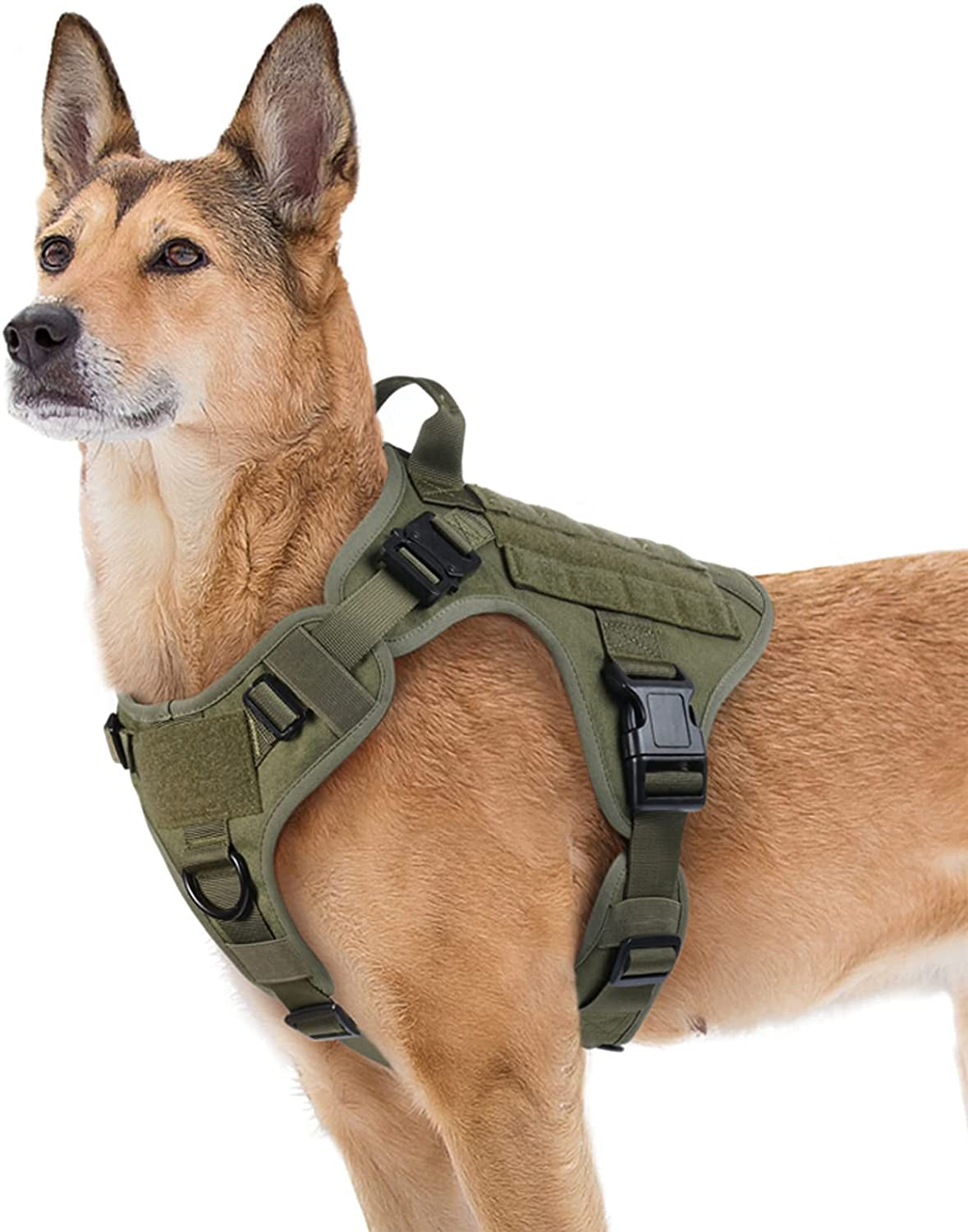 Dog Harness - Heavy Duty Dog Tactical Harness with Handle No-Pull Dog Vest